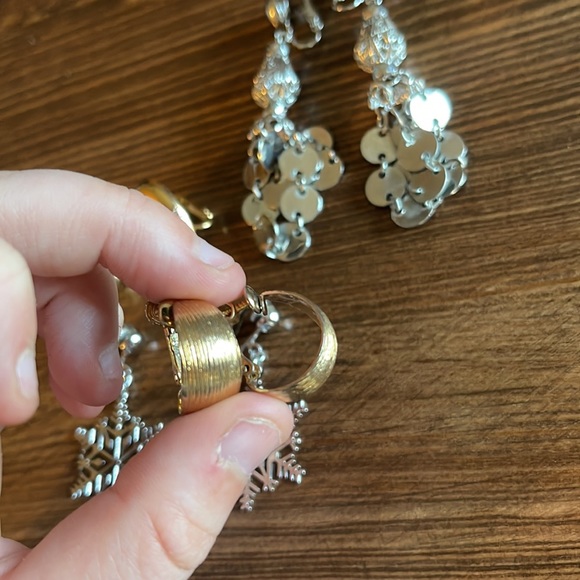 Vintage Clip On Earring Lot of 4 - Picture 5 of 5